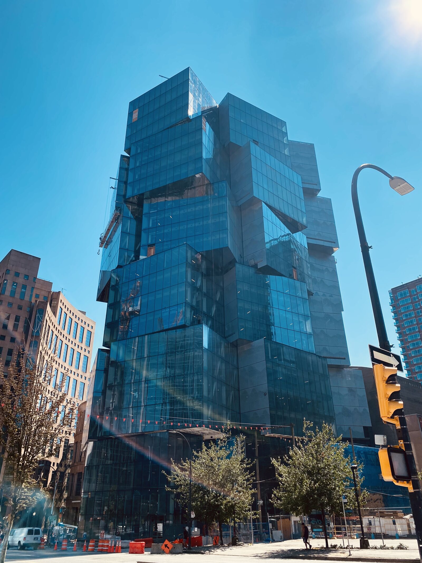 Exterior view of 410 West Georgia Street in downtown Vancouver